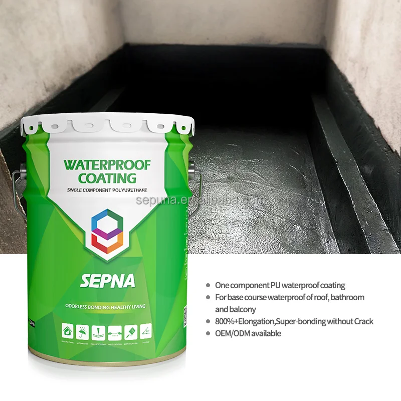 Polyurethane Water Based Liquid Rubber Waterproof Coating For Roof