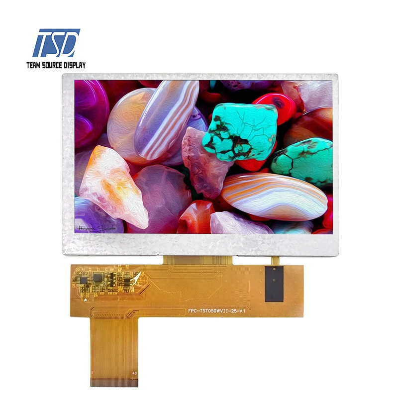 5 Inch 800x480 Resolution Transmissive IPS LCD DisplayTFT LCD Display Screen Module