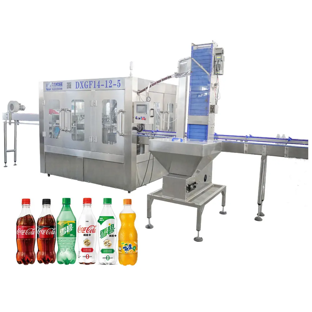 Automatic Soda Soft Drink Plant Filling Machine Carbonated Drink Filling Line