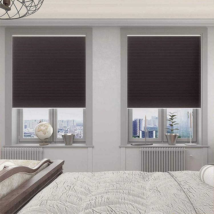 Customized Day And Night Living Room Honeycomb Cordless Pleated Cellular Fabric Shades