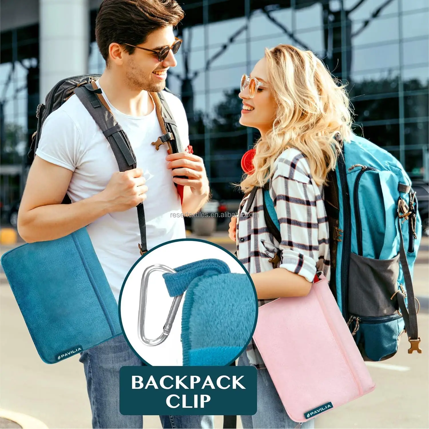 2-in-1 Soft Flannel Knitted Throw Pillow Blanket with Pocket Multipurpose Airplane Travel Essentials for Car Travelers Gift