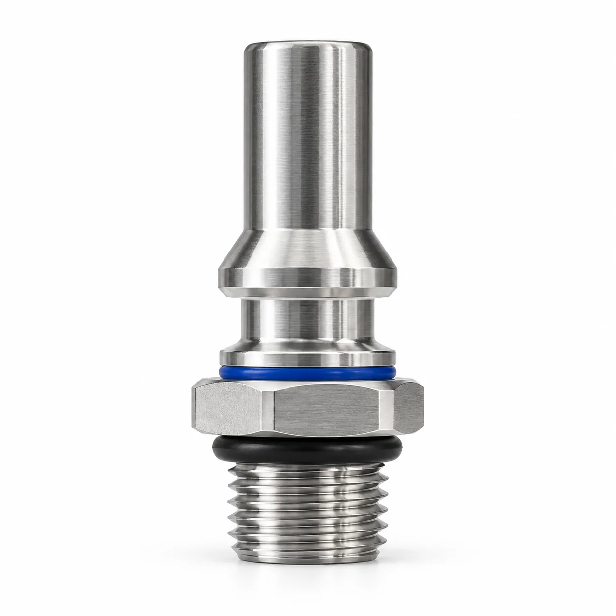SUS304 DN9 UQD04 Male Plug Flat Face Non-Spill Blind Mate Liquid Cooling Quick Disconnect Coupling for Data Center Server