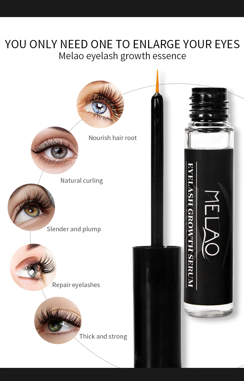Private Label 100 Natural Organic Eyelash Growth Serum For Eyelash