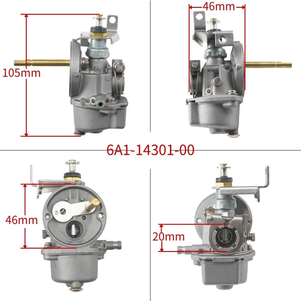 Factory Prodcued 2HP 2-Stroke 6A114301 6A1-14301 6A1-14301-00 6A1-14301-03 PZ10JX Ya Maha Parsun Outboard Engine Carburetor