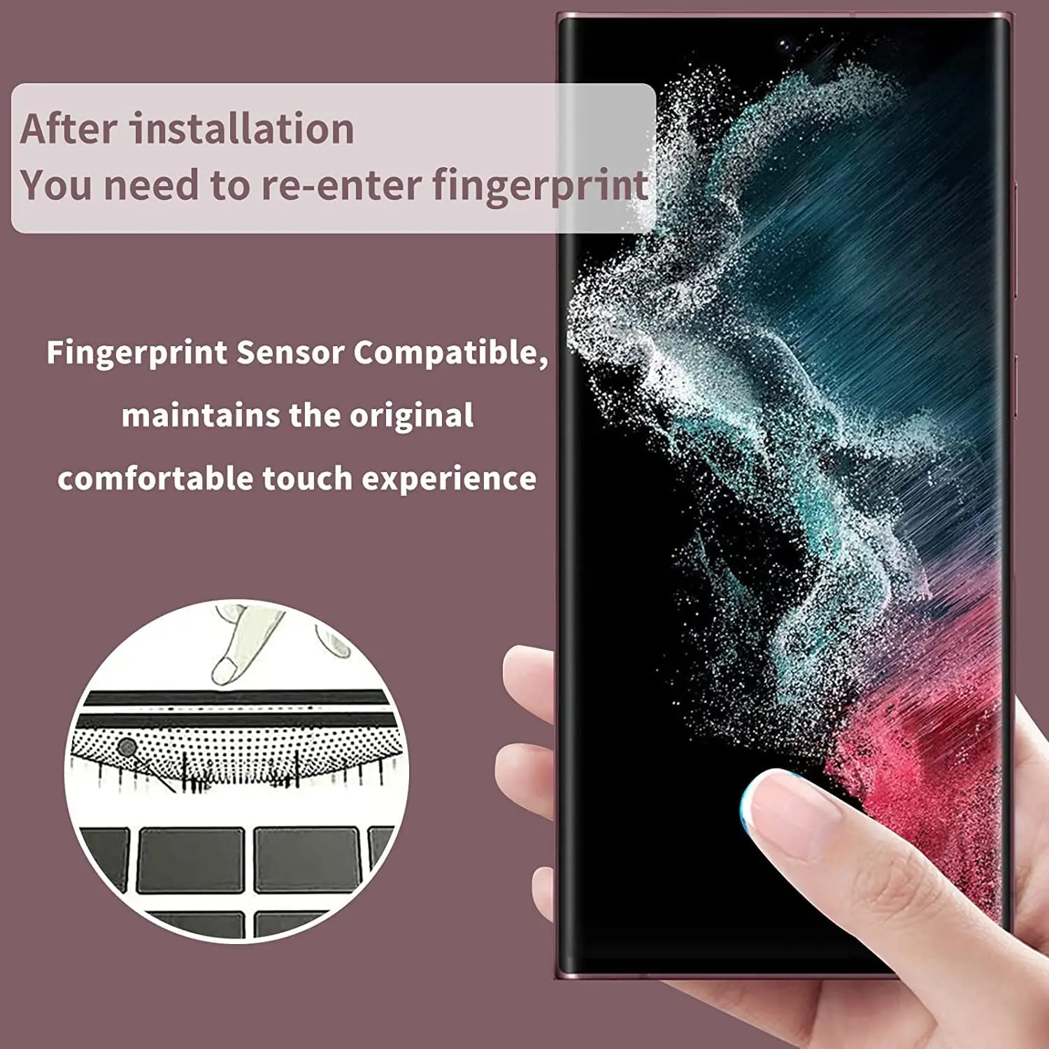 Tempered Glass Screen Protectors for Samsung Galaxy S23, S22, and