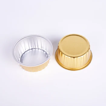 Laixin Mini Disposable Round Food Container Aluminum Foil Bakery Cup