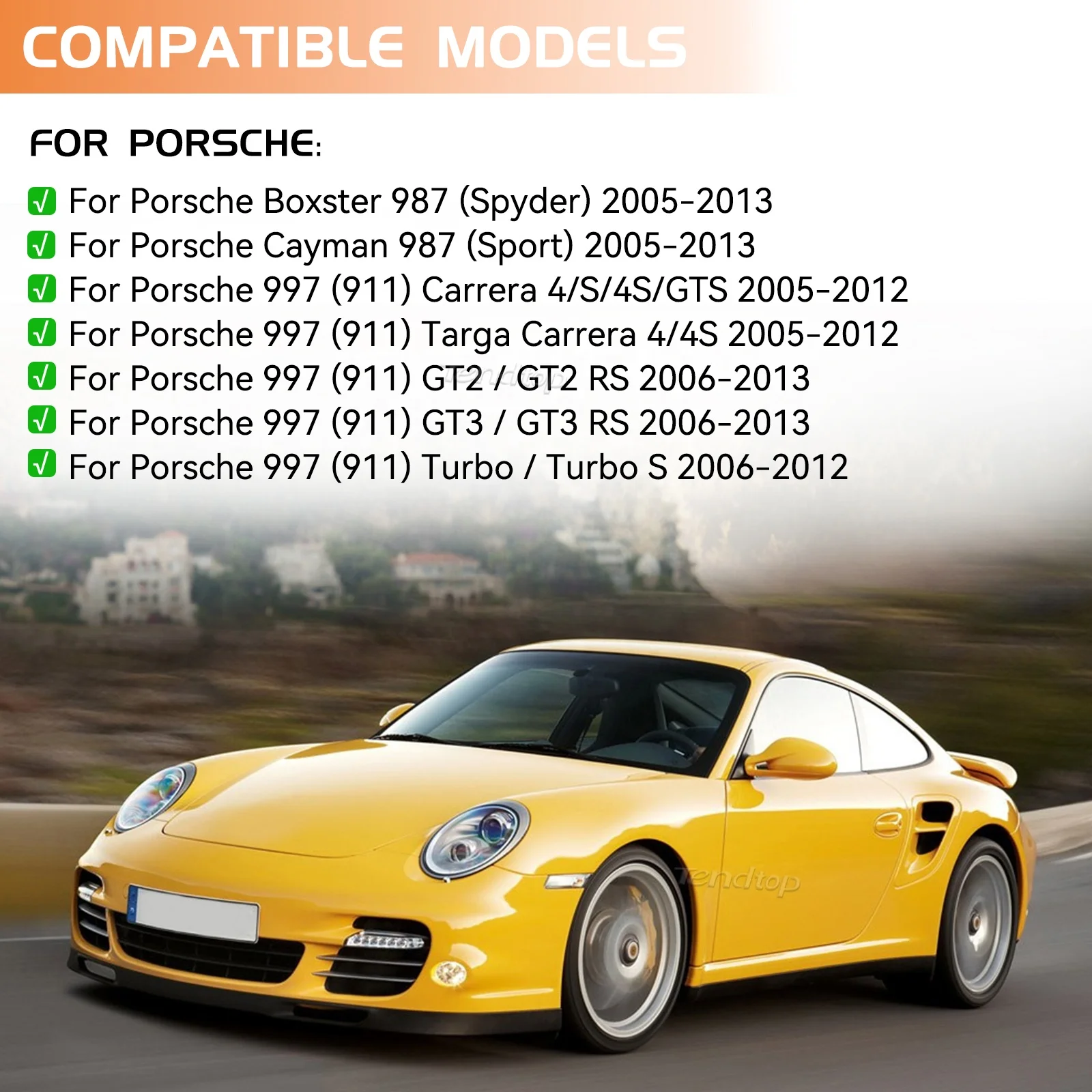 New LED Sequential Turn Signal Side Marker Lights for Porsche 911 997 Targa  Carrera Cayman 987 Dynamic Indicators Lamps