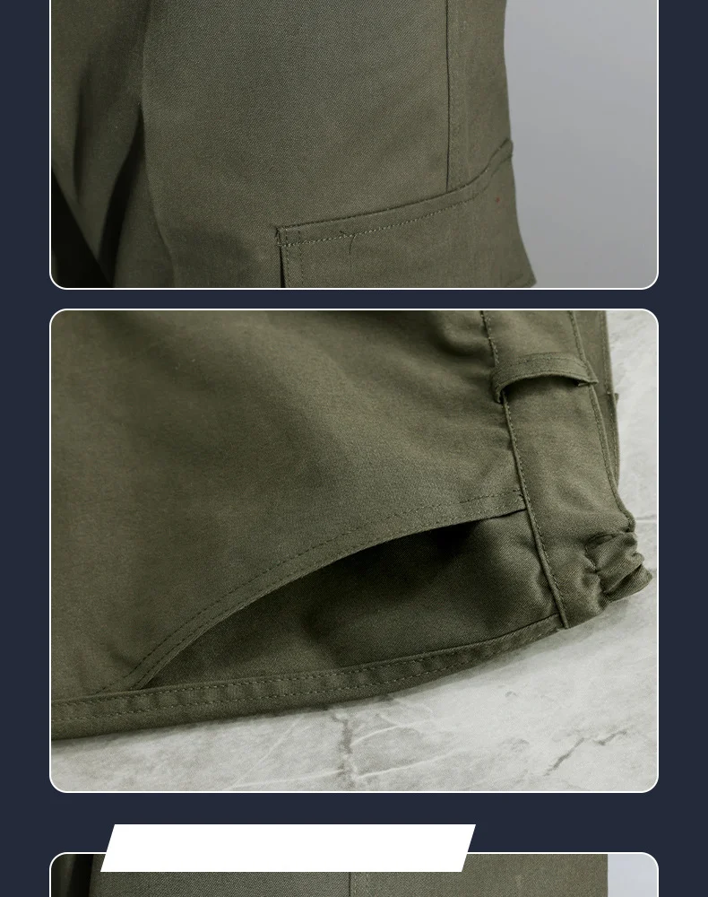 Custom Men's work pants double crotch thickened antispark antiflaming loose breathable Tactical desi