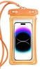 Funda impermeable para teléfono Bubble, naranja.