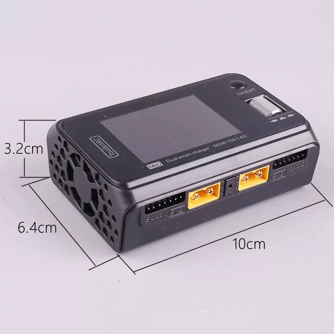 Special Edition Red Charger for Holiday M6D Dual-Channel Model Balancing Charger V3 Lithium Battery 500W 25A 1 - 6S 3