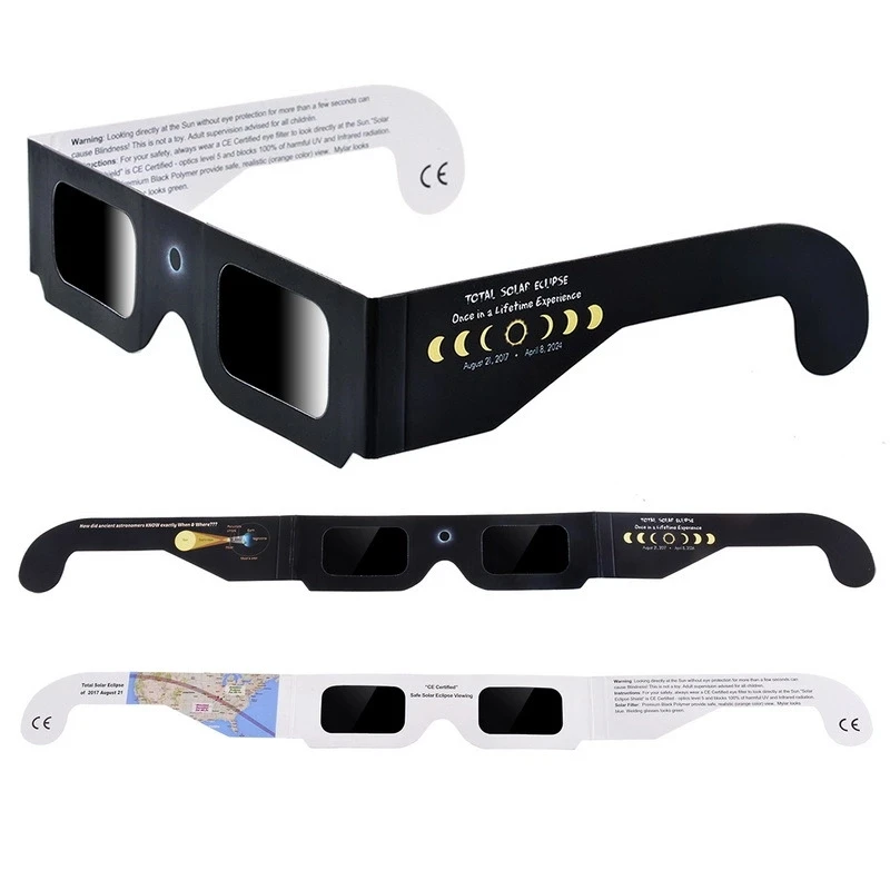 Factory Wholesale Cardboard Eclipse Glasses Custom Logo Paper Solar Eclipse Glasses