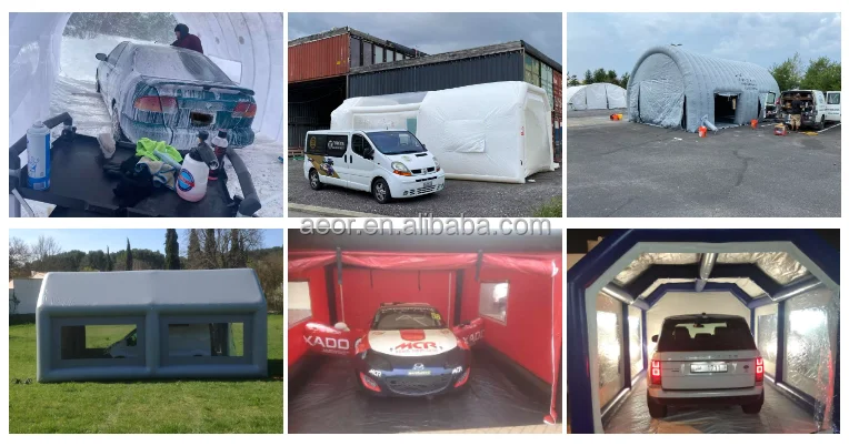 Portable Inflatable Garage Tent Car Detailing Workshop Waterproof ...