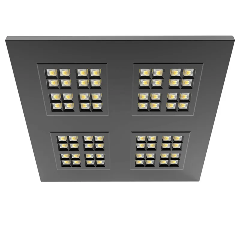 China manufacturer suspended hanging installation high efficiency 600x600mm double lighting Square LED Panel Light