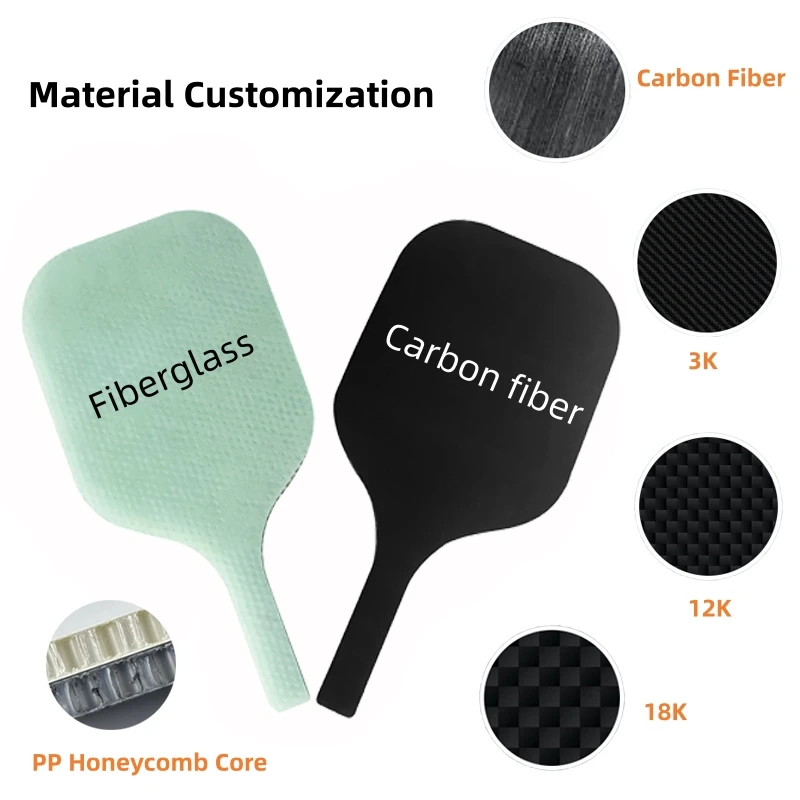 Wholesale Usapa Approved Ben Johns CFS 16mm Paddle Racket T700 Raw Carbon Fiber Thermoformed PickleBall Paddle factory
