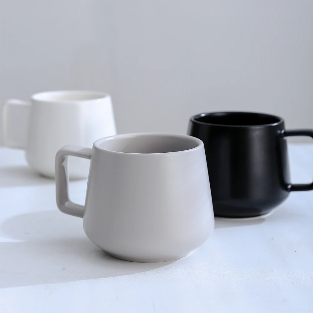 product nordic style custom logo colors matte glazed cup mugs porcelain black white coffee mug ceramic mug for gift-59