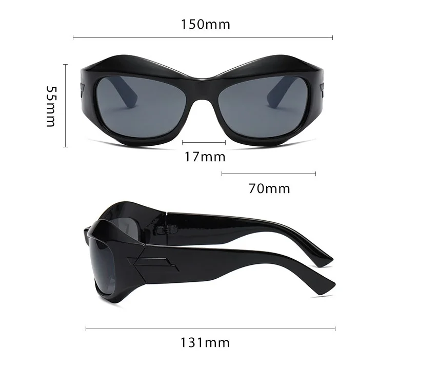 2023 Y2k New Small Around Cycling Future Sports Sunglasses Men Colorful  Fashion Coating Personality Sun Glasses Women With Glasses Case - Temu  Mexico