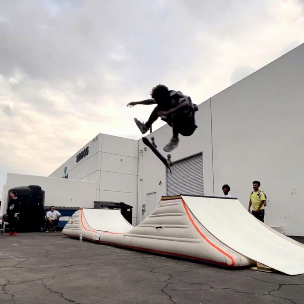 Exciting New Inflatable Bike Ramp Inflatable Skateboard Ramps and Bike Landing Airbags for Outdoor Skate Parks