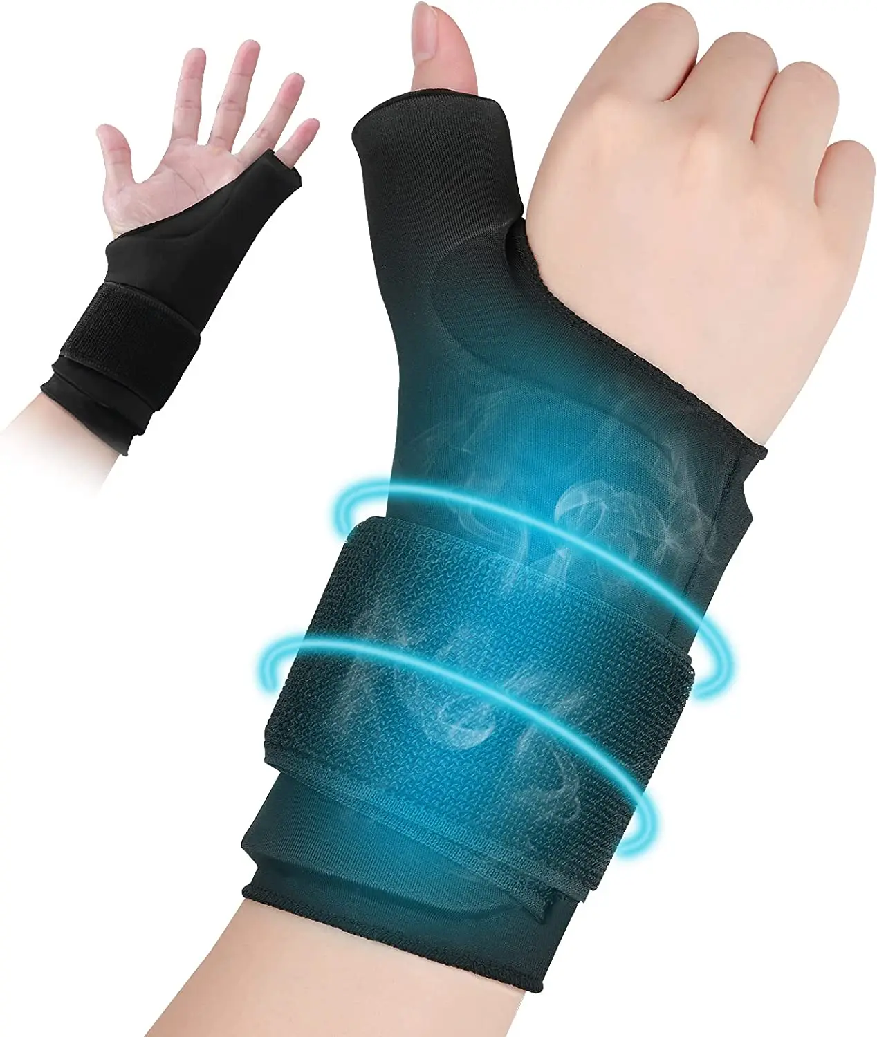 Bellewins Thumb Wrist Hand Brace Ice Pack For Pain Relief Hot Cold