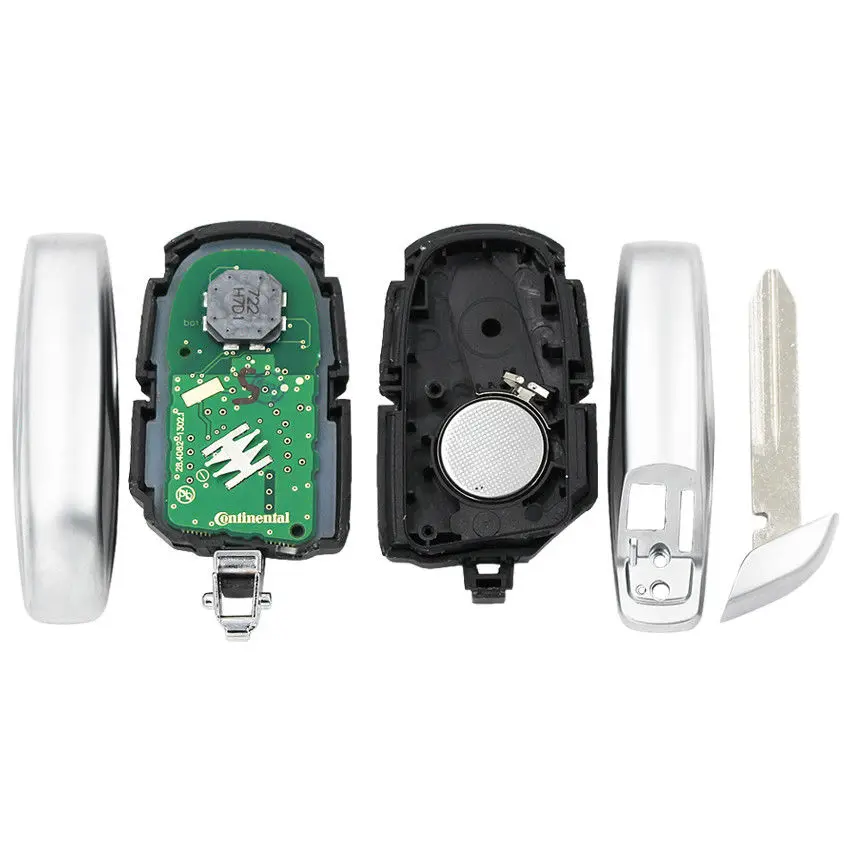 FCC : M3N-7393490 4 Button Remote Key 433.92MHz ID46 PCF7945A Chip for Maserati Ghibli Quattroporte Levante 2012-2019 WIth Logo