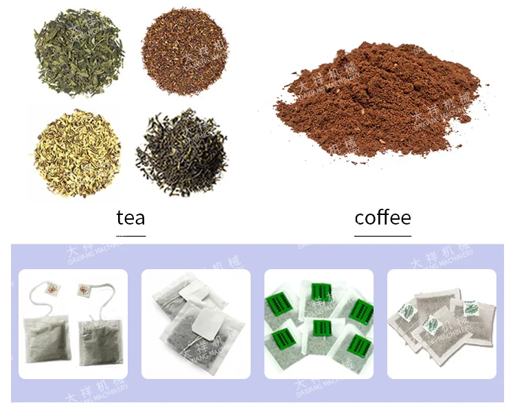 DCK-11 China Manufacturer Automatic Filter Paper Packaging Inner Bag Sachet Tea Coffee Packing Machine with Thread and Label factory