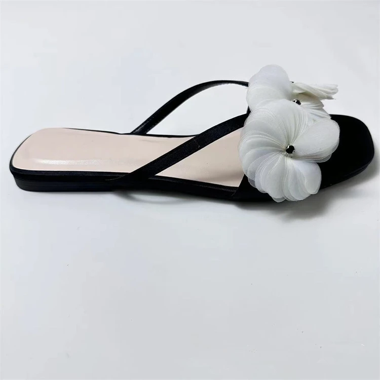 Flat Slippers Next Fairy Slippers ZA2025 Summer Flower Strap Flat
