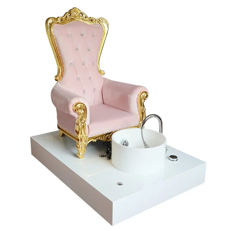 Royal pink Color Salon Furniture Throne Chair Pedicure Throne Chair