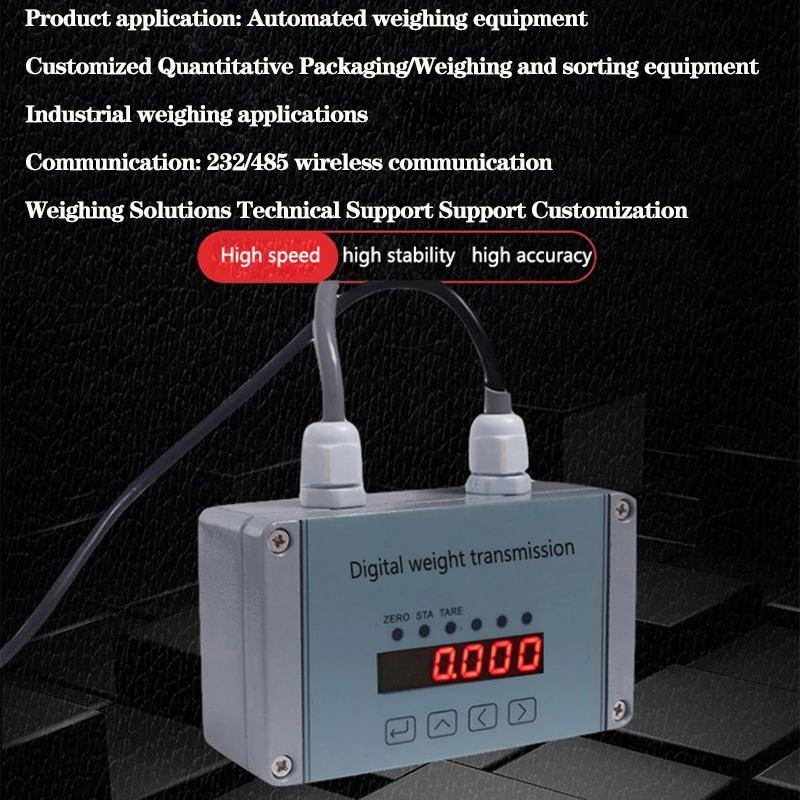 LED Digital Display Weight Controller Belt Scale Ingredient Scale Weighing Platform Scale Digital Display Instrument