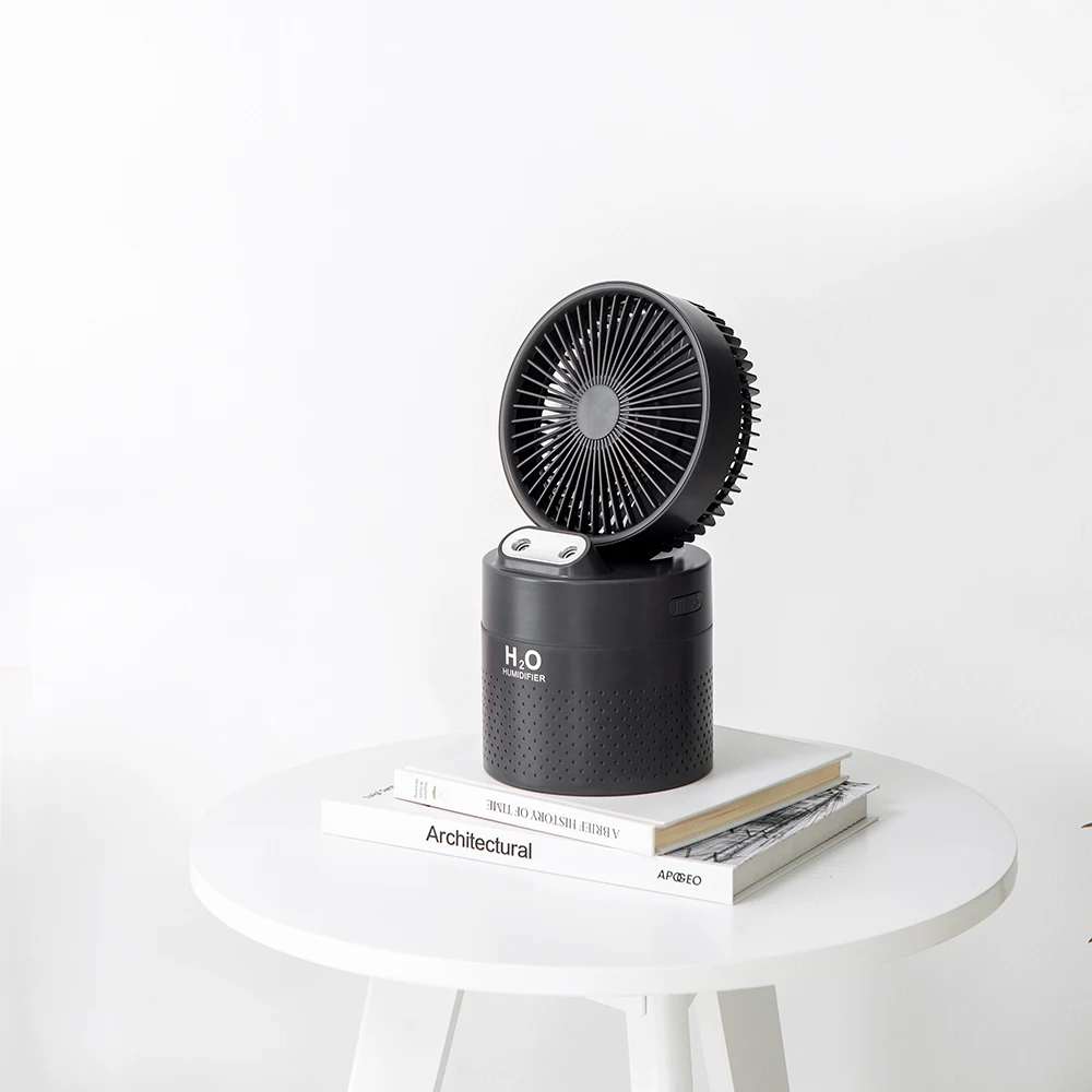 Portable Water Mist Fan Humidifier USB Rechargeable Battery Table Small Air Cooling Fan for Summer Air Cooler Conditioner Fan