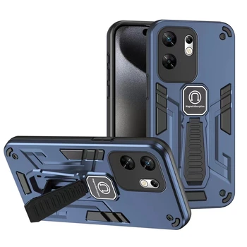 Men Luxury Phone Case For Xiaomi 14 POCO X6 Pro M4 13T M6 5G F5 13 Lite holder kickstand armor protective mobile back covers