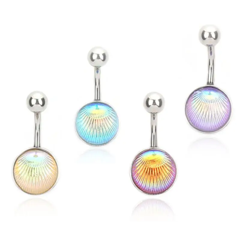 Body Jewelry Wholesale Half Round Shell Belly Button Ring Stainless Steel  Belly Piercing Rings - Buy Body Jewelry,Belly Piercing Rings,Shell Belly  Button Rings Product on Alibaba.com