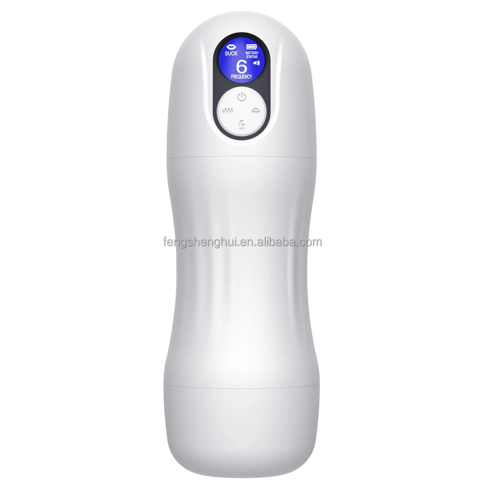 Man Nuo Men's Masturbator with USB Vibrator LED Realistic Vagina Intense Stimulation Sucking Cup Heating Function TPE Material
