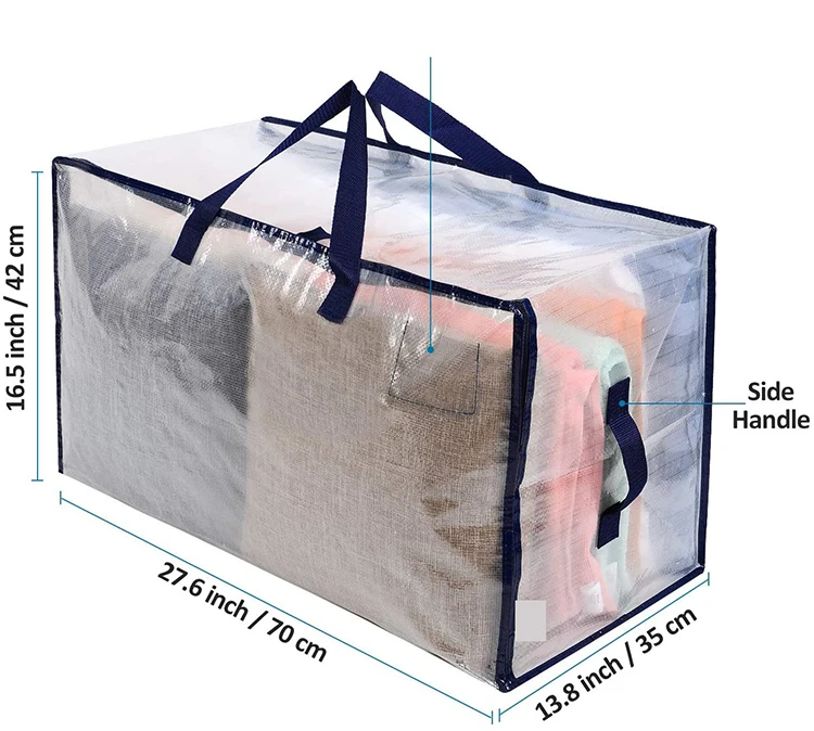 Large Capacity Ziplock Quilt Storage Bag Multifunctional and Multipurpose Organiser for Clothes Storage