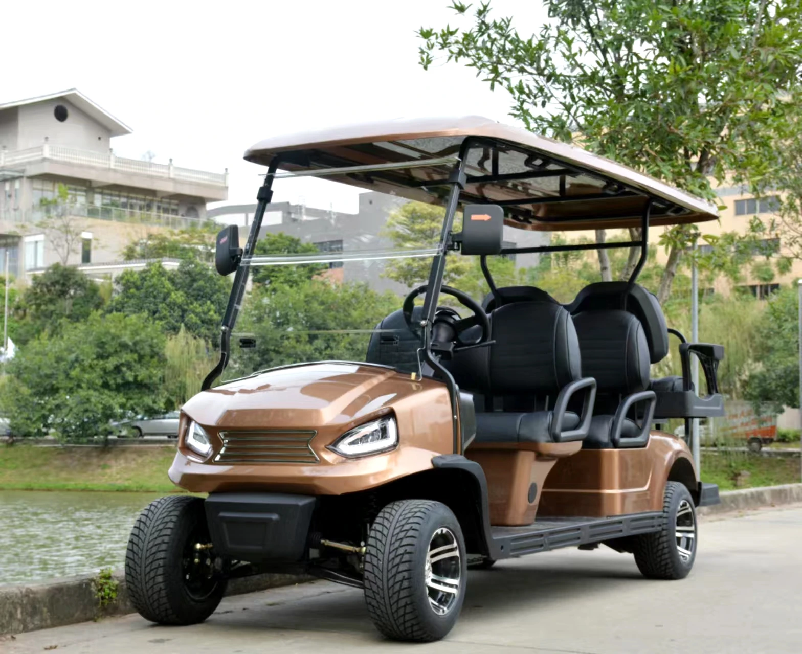New Style 4 Seater Bus Club Electric Golf Buggy