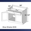 H Bleu Shaker-B39