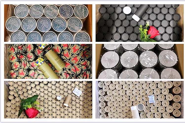 hot sale biodegradable cardboard cylinder make your own lip balm container lipstick paper tube cardboard lip balm cosmetic tube