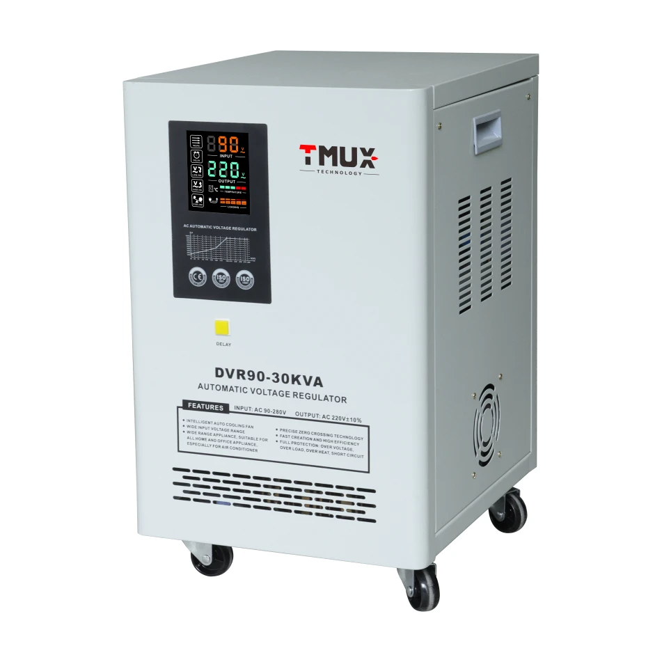 Tmux Low Price 30000 Watt Automatic Voltage Stabilizer 45v Super Low Voltage Regulator