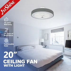 1stshine Ceiling Fan Light High Airflow Round Shape Design 7 ABS Blades Ceiling Mounted Fan