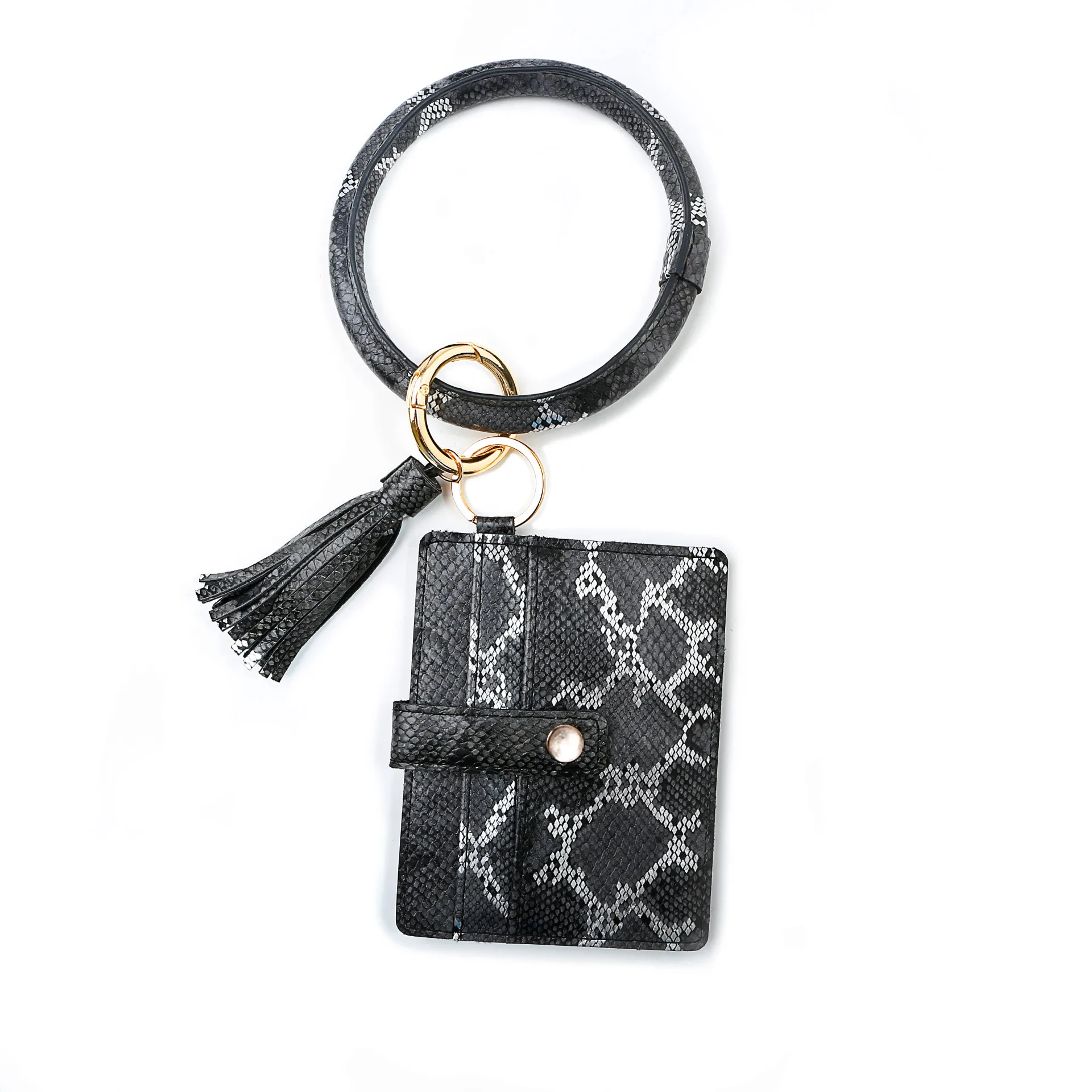 Keychain Wallet Wristlet • Silver – Honey Girl Collection