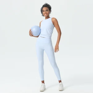 Wholesale Fitness Yoga Active Wear 2 Piece Set Four-Way Stretch Workout Sets for Women Luxury Breathable Women Gym Yoga Sets