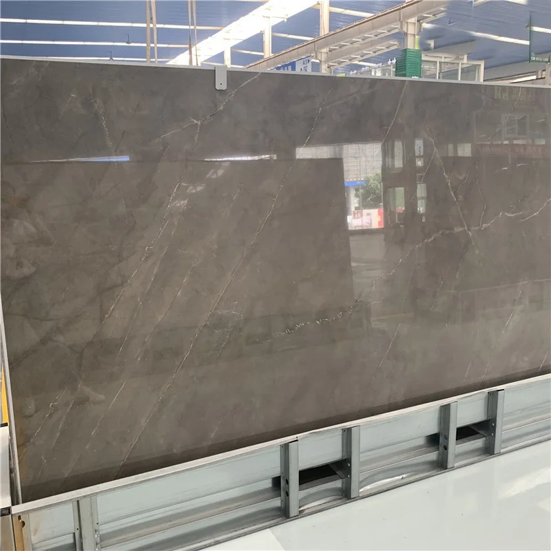 product modern top quality polished grey marble with gold veins slab for flooring design-3