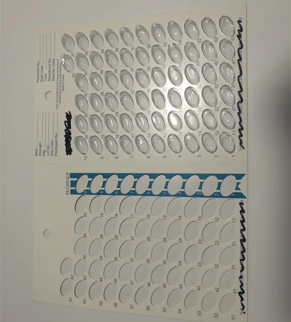 Top Quality Plastic Disposable PET or PVC Blister Card Cardboard Blister