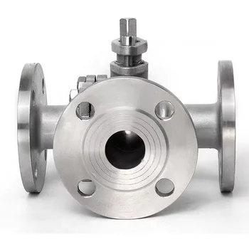 High-Quality API/ANSI 150 3-Way Flange Ball Valve, Stainless Steel, Competitive Price