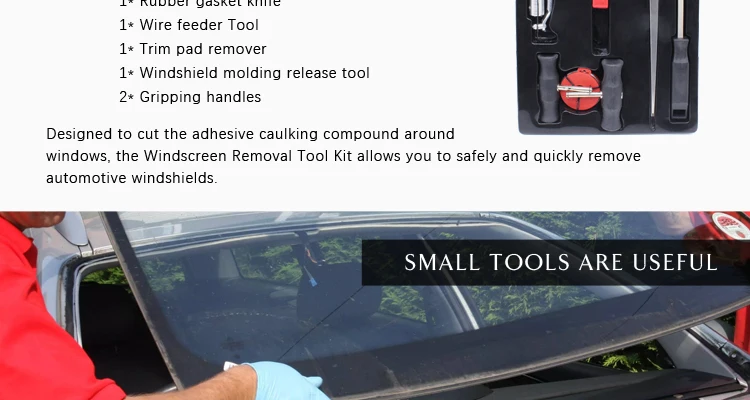 Professional Windscreen Repair Kit Car Hand-held Windshield Disassembly ...