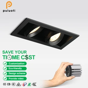 PULUOTI Zigbee Smart 10-Year 36W Cob Spot LED Down Light Fixture 2700K-5700K Dimming Recessed Spotlight for Hotels