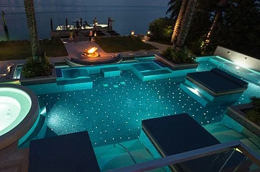 Starry Sky Twinkling Lighting Kits Fibre Optic Pool Lightings