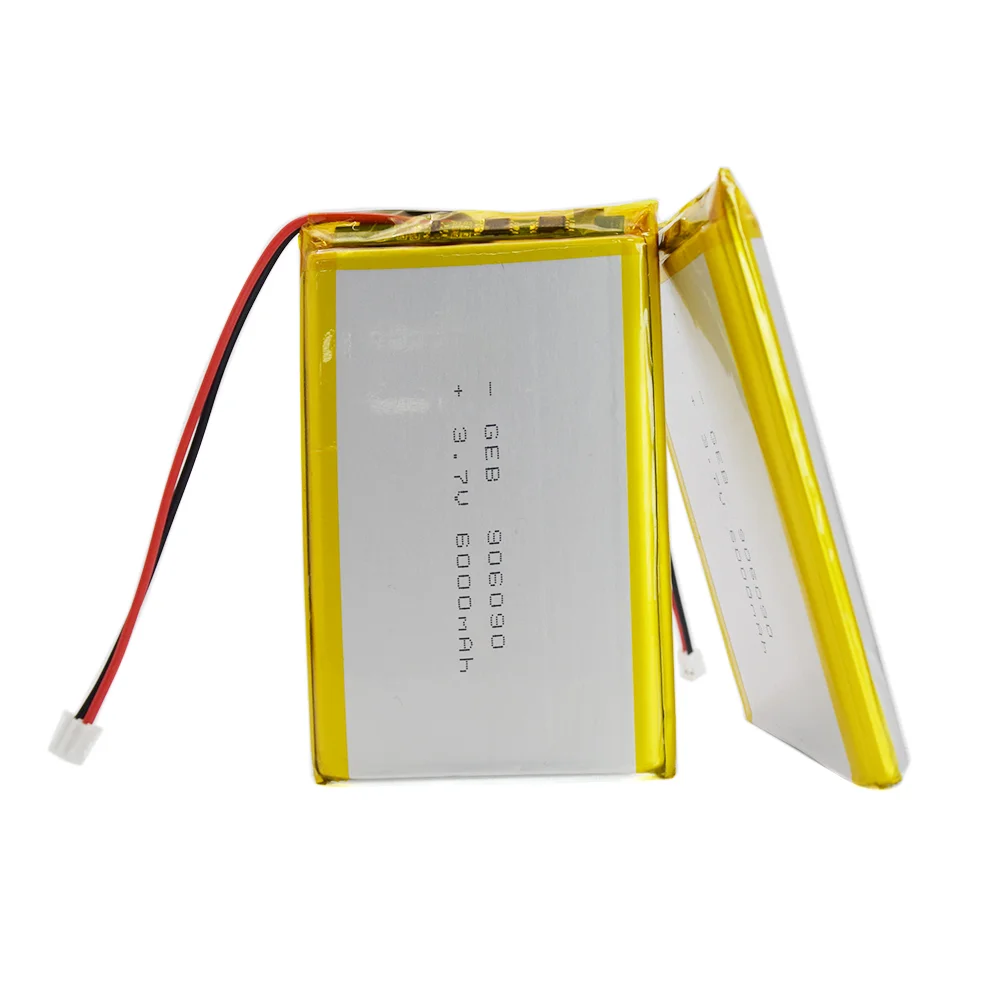 充電式2Sリポバッテリー906090 106090 3.7V 6000mAh 7000mAh 8000mAh