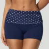 Dark blue with white polka dotsshorts