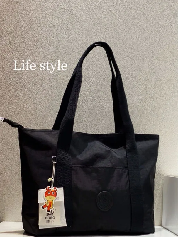 2024 Bobo Washed Fabric Fashionable Simple Casual All-match Sleeve Trolley Case Unisex Cloth Bag