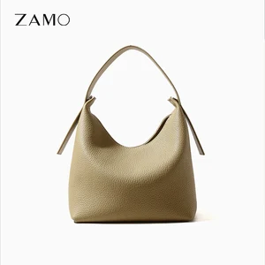 Cute Shoe-shaped Gold Ingot Women Real Leather Handbag Lichee Pattern Soft Women Shoulder Bag Fashion