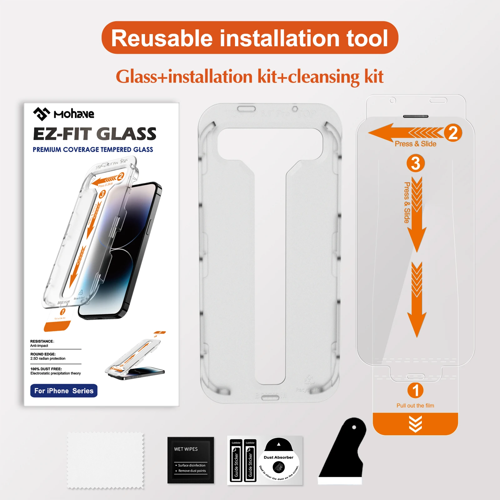 Image result for Easy Fit For Iphone 14 13 Pro Max Screen Protector Installation Kit ...
